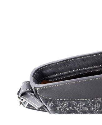 Hirondelle Shoulder Bag Coated Canvas and Leather