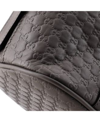 Mini Convertible Dome Satchel Microguccissima Leather