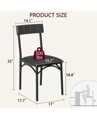 Set of 4 Modern Upholstered Dining Chairs, Ergonomic High Back, Steel Legs, Comfortable Seat, 140kg Capacity, for Kitchen