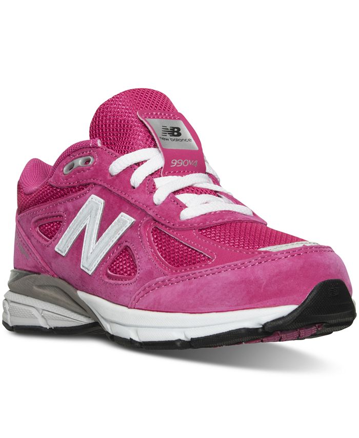 New Balance Little Girls' 990 v4 Running Sneakers from Finish Line - Macy's