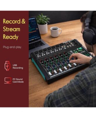 10-Ch. Bluetooth Studio Mixer with DSP Effects PMX510
