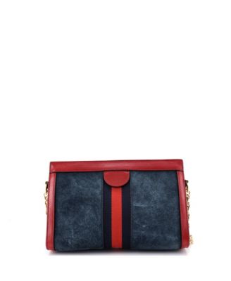 Small Ophidia Chain Shoulder Bag Suede