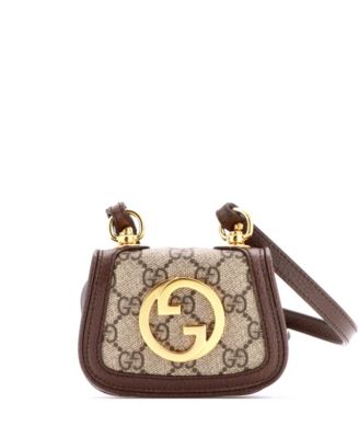 Blondie NM Card Case Wallet with Strap GG Coated Canvas