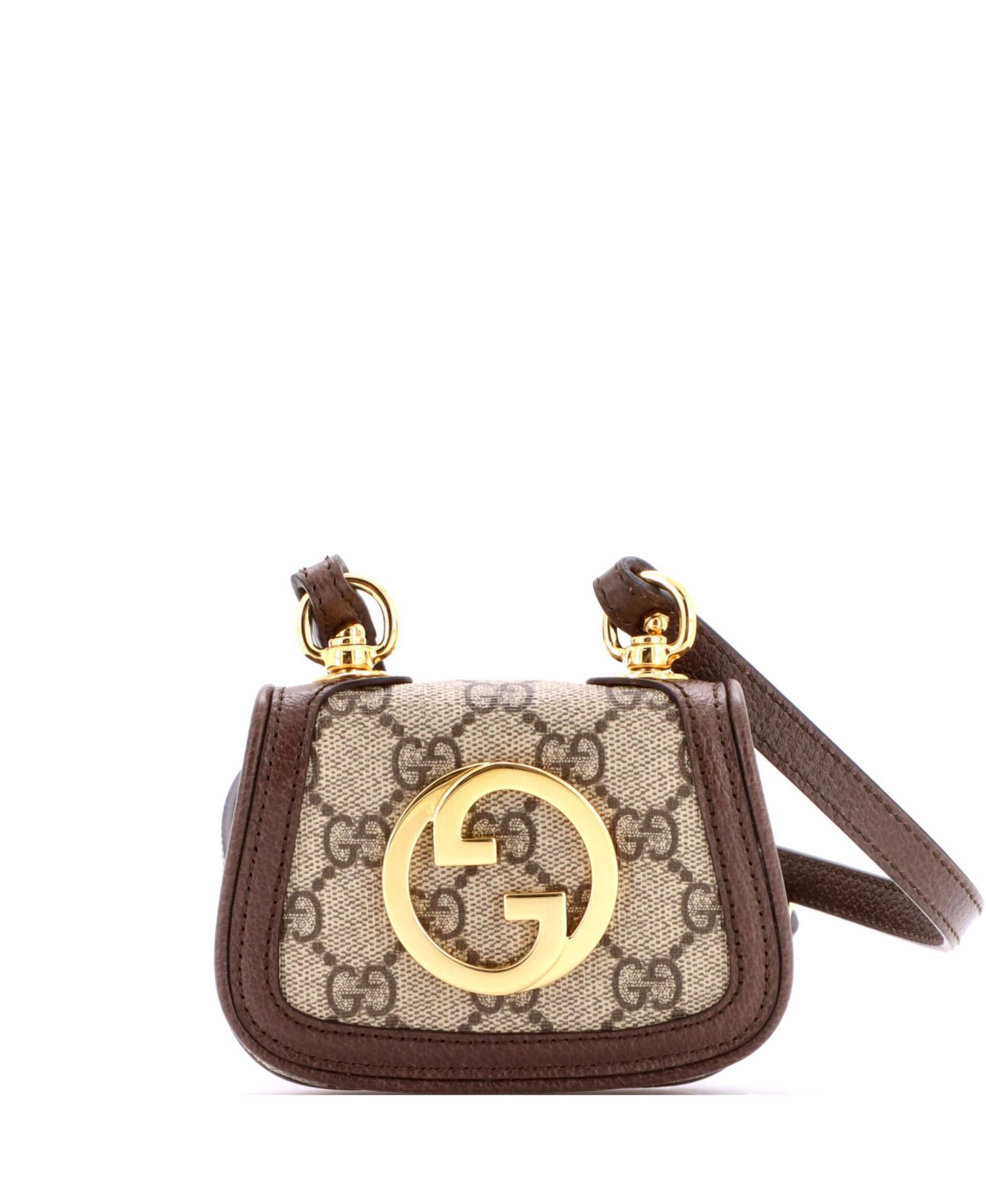 Blondie NM Card Case Wallet with Strap GG Coated Canvas