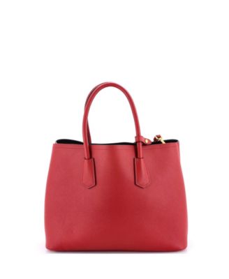 Large Cuir Double Tote Saffiano Leather