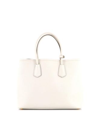 Medium Cuir Double Tote Saffiano Leather
