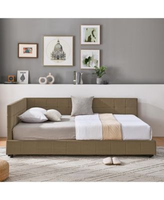 Full Size Velvet Tufted Daybed Backrest