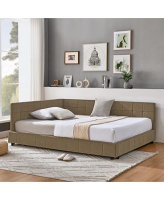 Full Size Velvet Tufted Daybed Backrest