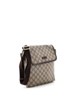 Small Flap Messenger GG Coated Canvas