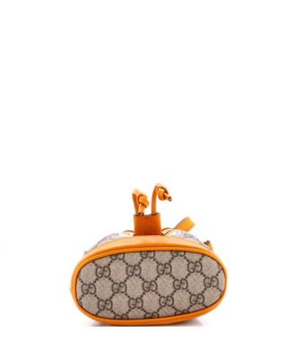 Mini x EXO-KAI Ophidia Bucket Bag Printed GG Coated Canvas