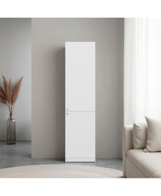 71" Tall Bookcase with 2 Doors and 5 Interior Shelves