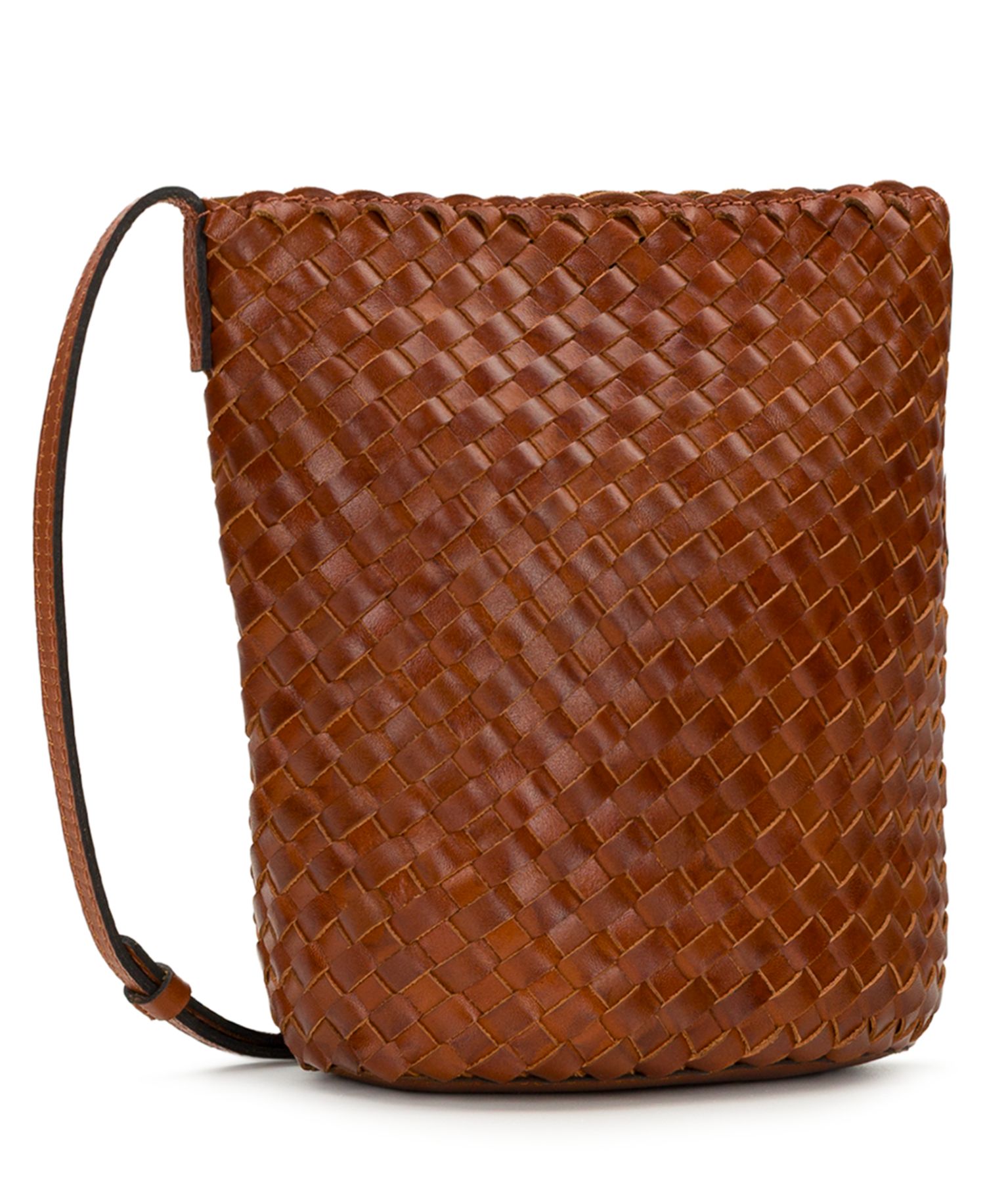 Darcy Small Woven Leather Crossbody Handbag