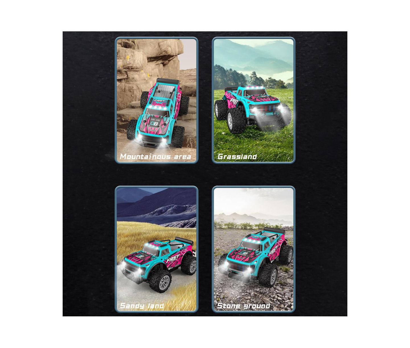 Детская игрушка Bruce & Shark 1:20 Scale KF23 Off-Road 2WD Remote Control Truck, цвет: Красный — фото 7