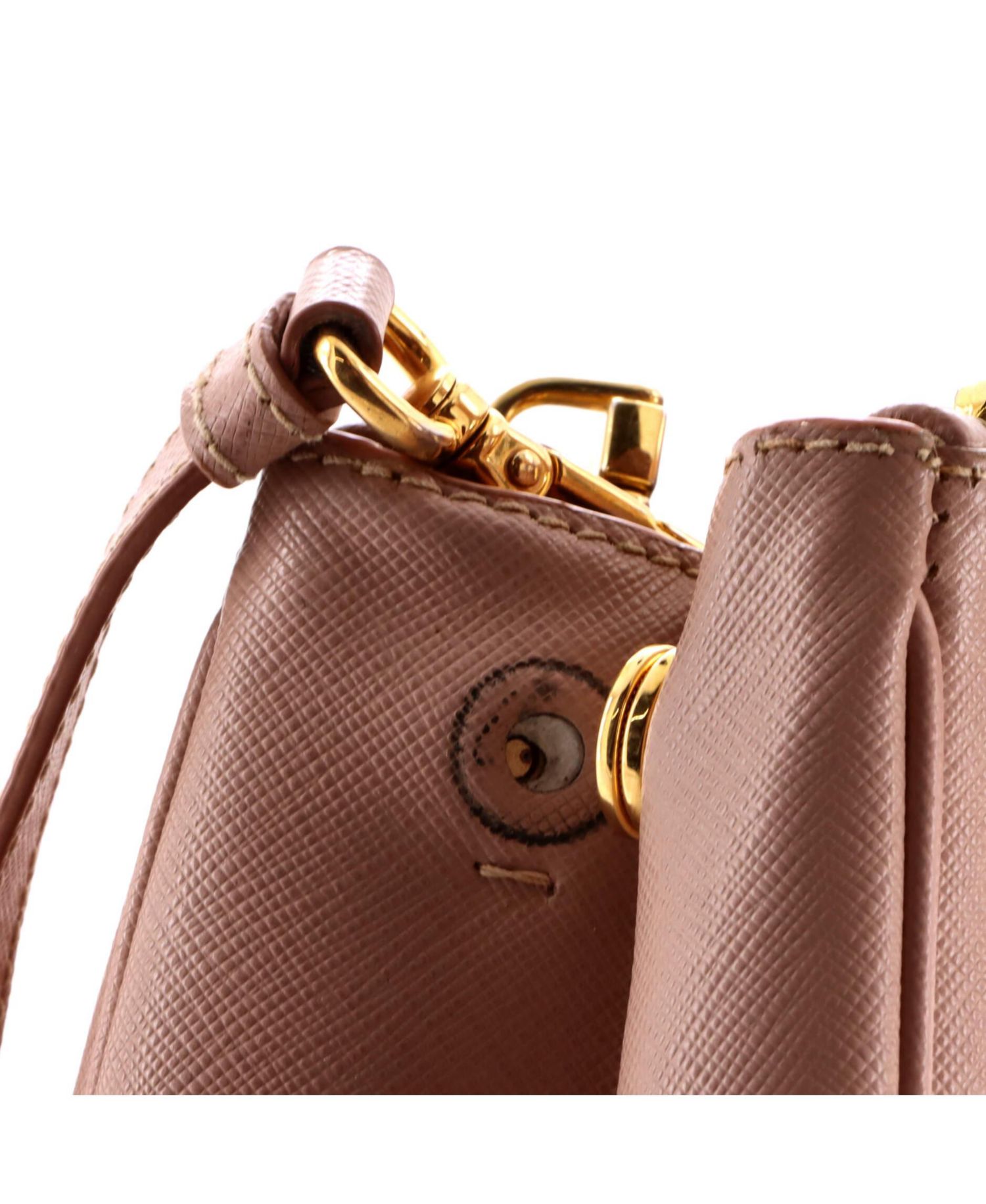 Medium Double Zip Lux Tote Saffiano Leather