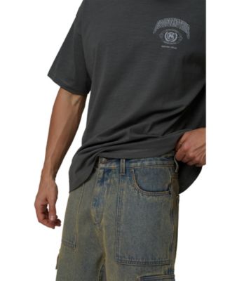 Plus Size Cargo Denim Shorts