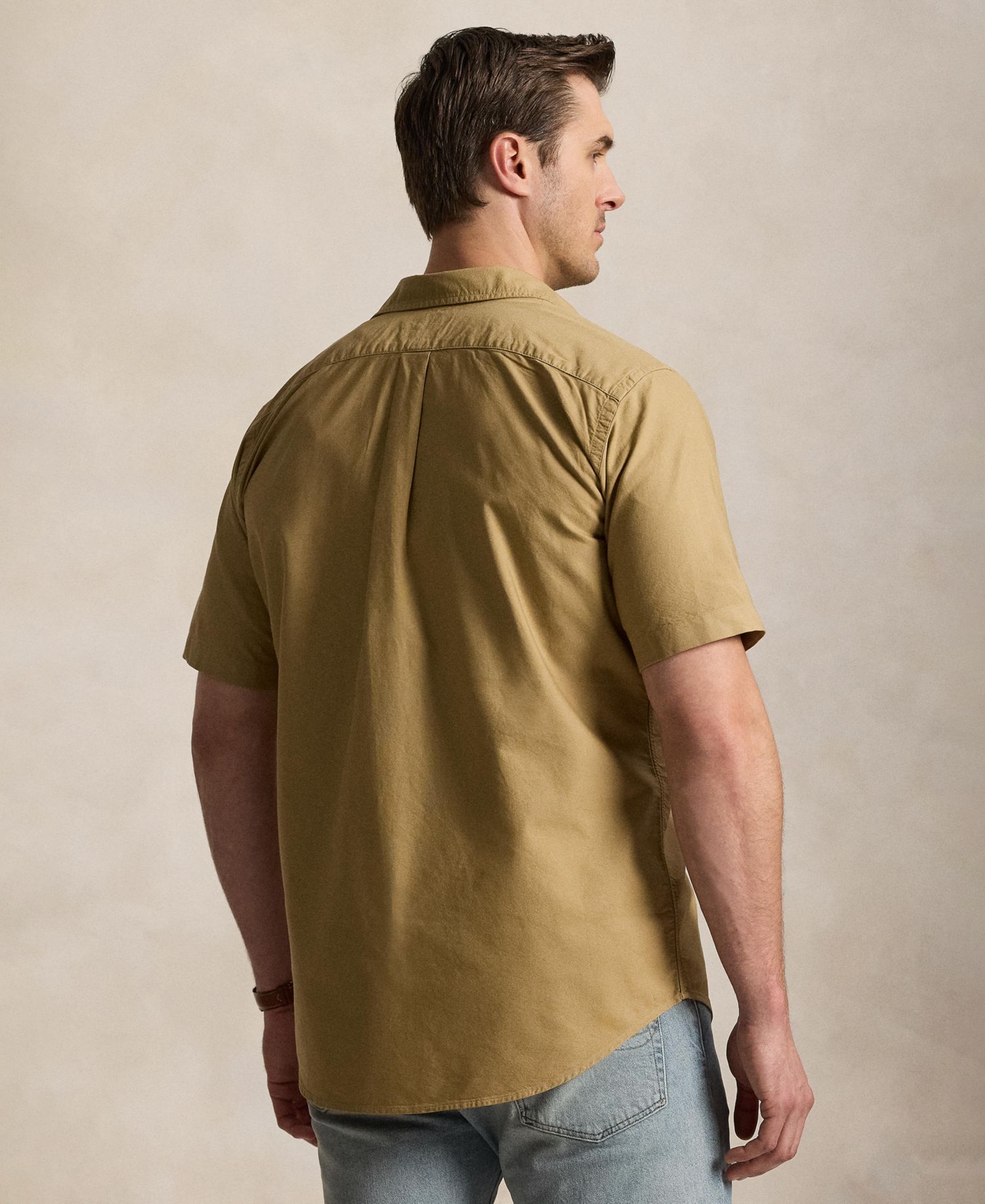Men's Big & Tall Oxford Camp Shirt