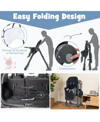 3-In-1 Convertible Baby High Chair for Toddlers