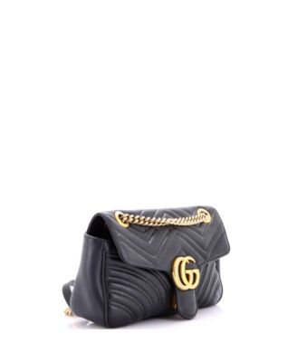 Medium GG Marmont Flap Bag Matelasse Leather