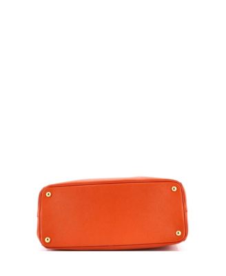 Large Double Zip Lux Tote Saffiano Leather