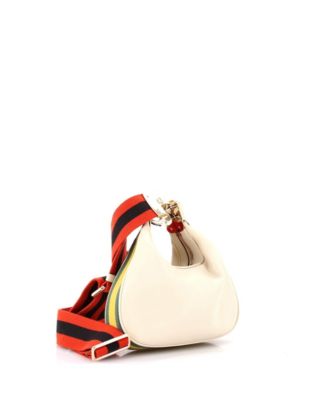 Small Attache Shoulder Bag Leather