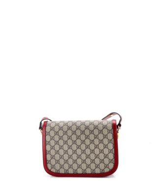 Small Horsebit 1955 Shoulder Bag GG Coated Canvas with Leather