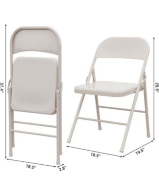 Folding Chairs Set of 2 Metal Chairs and Hold Up to 350 Pounds Foldable Chairs for Outdoor and Indoor, Lightweight Folding Chair