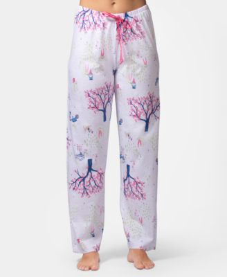 Women's Sleepwell Printed Knit Capri Pajama Pant Made with Temperature Regulating Technology