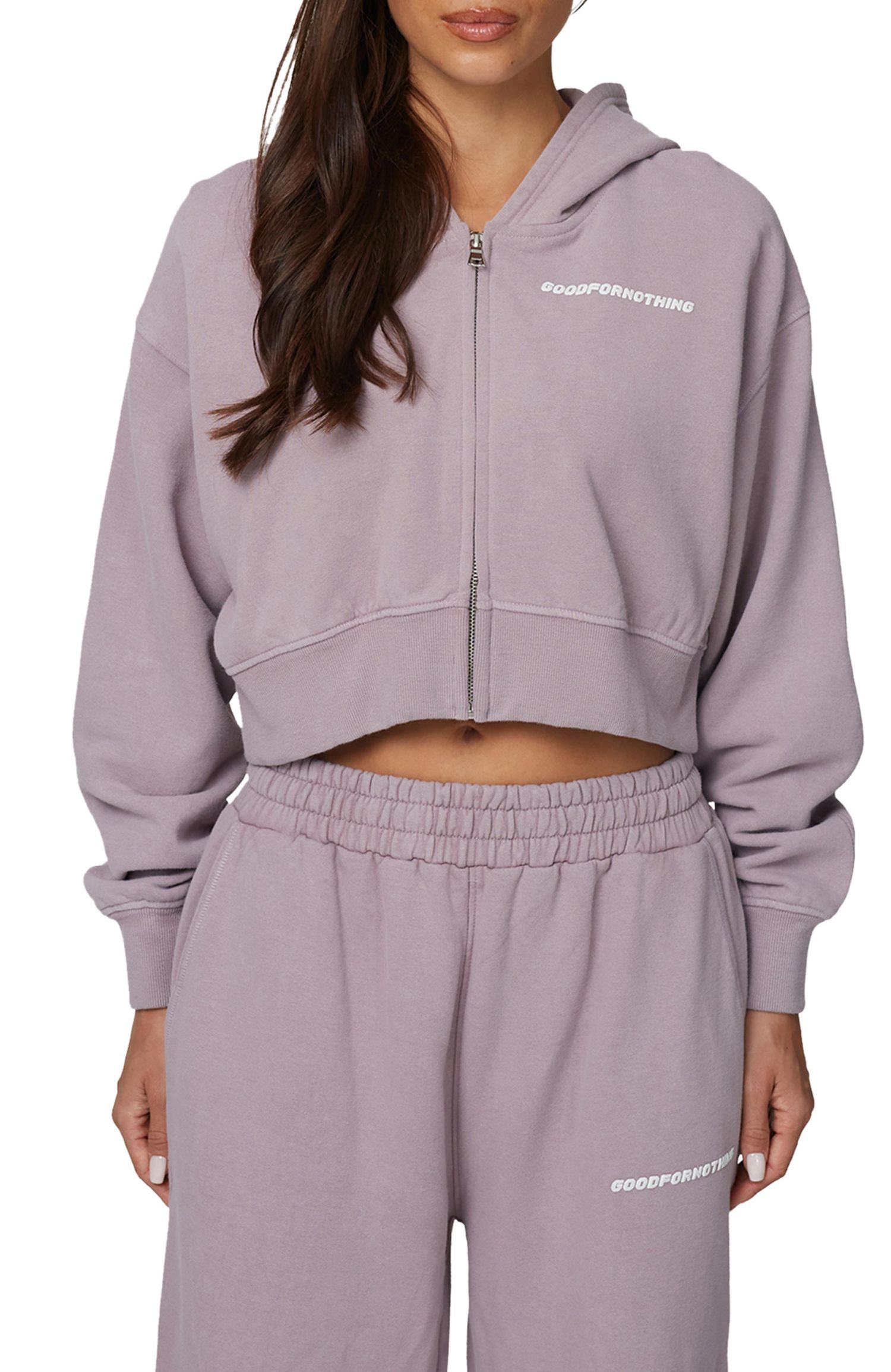 Women's Essential Cropped Zip Hoodie