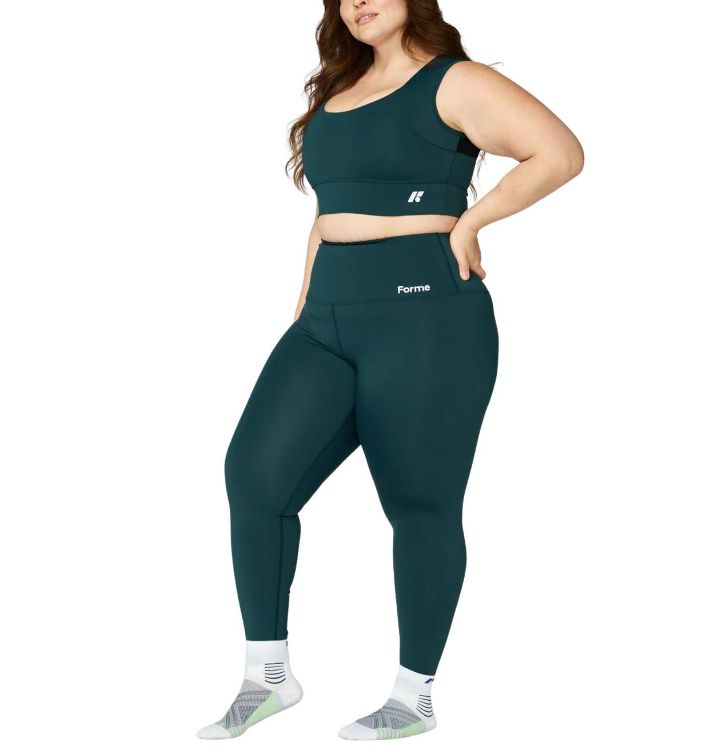 Женские леггинсы Forme Sculpt для поддержки корпуса и спины, цвет: Нефритовый — фото 4