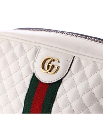 Small Trapuntata Camera Bag Quilted Leather