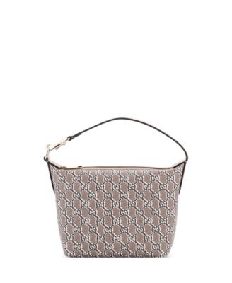 Super Mini Ophidia Zip Shoulder Bag GG Shadow Coated Canvas