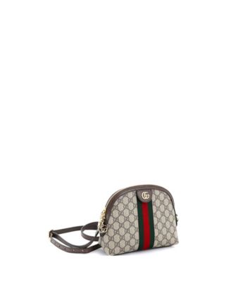 Small Ophidia Dome Shoulder Bag GG Coated Canvas
