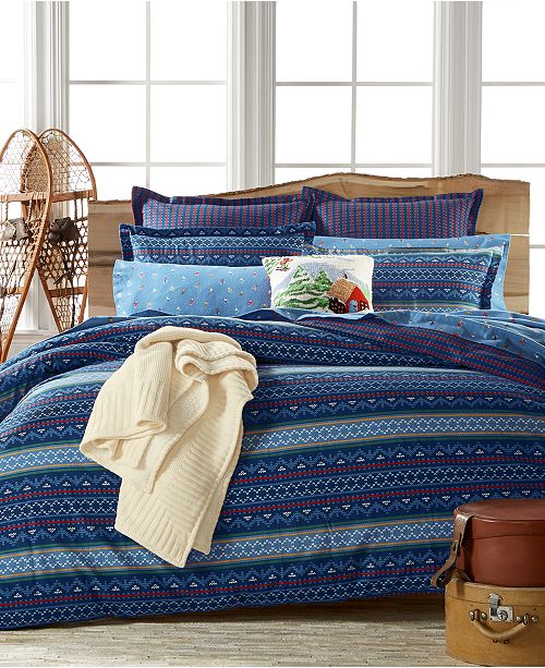 Martha Stewart Collection Matterhorn Flannel Duvets Created For