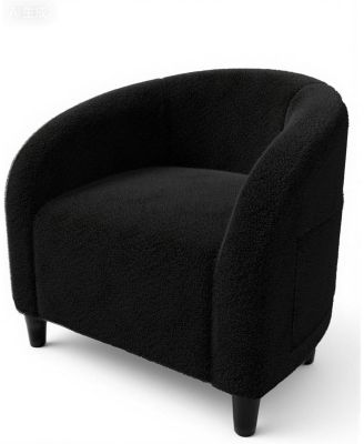 Accent Chair Living Room Chairs Barrel Boucle Chairs Comfy Armchairs for Bedroom Reading Room Reception Chairs