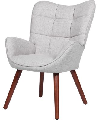 Modern Upholstered Chairs for Dining Table,Mid Century Faux Leathern Kitchen Chairs with Metal Legs,Farmhouse High Back Dinning Chair