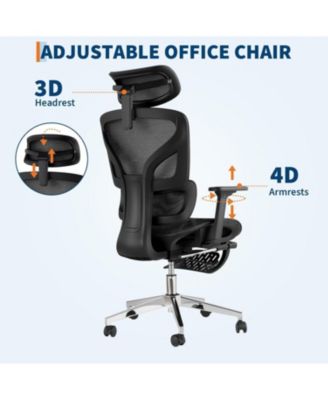 Ergonomic Office Chair with Breathable Mesh Back, High Back Support, 3D Armrests Provide your feedback on BizChat