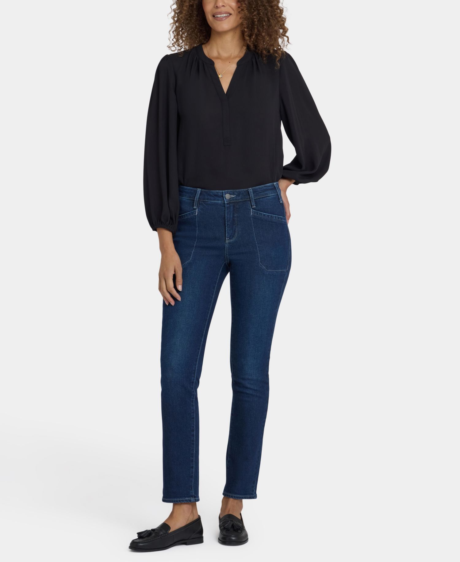 Petite Sheri Slim with Welt Utility Pockets Jeans