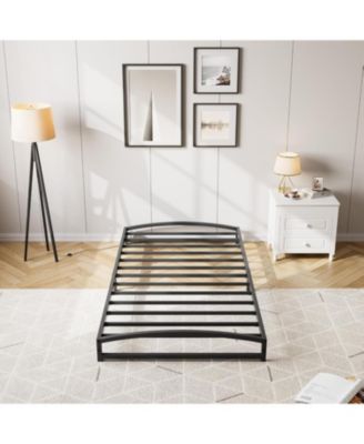 Low Bed Frame Heavy Duty Metal Platform, Mattress Foundation, Noise-Free, No Box Spring Needed, Easy Assembly, Non-Slip