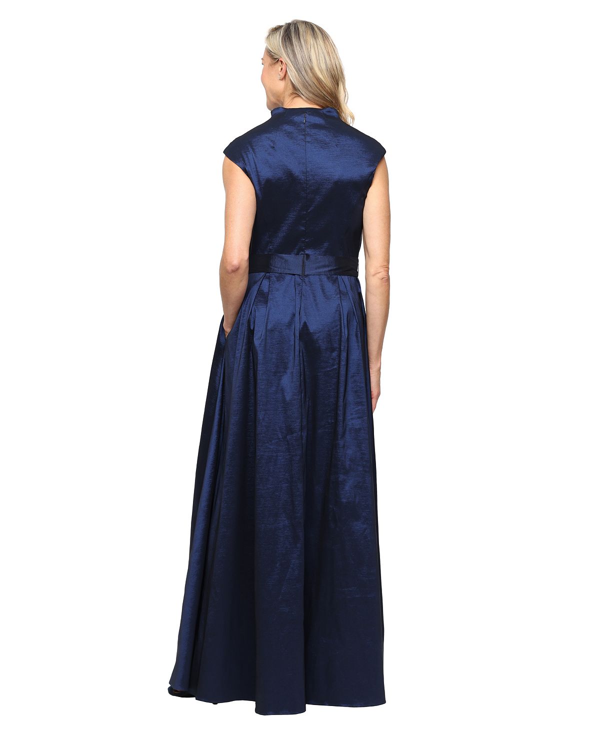 Alex Evenings Women's Stretch Taffeta V-Neck Ball Gown view 3 — MAYCSS fashion products
