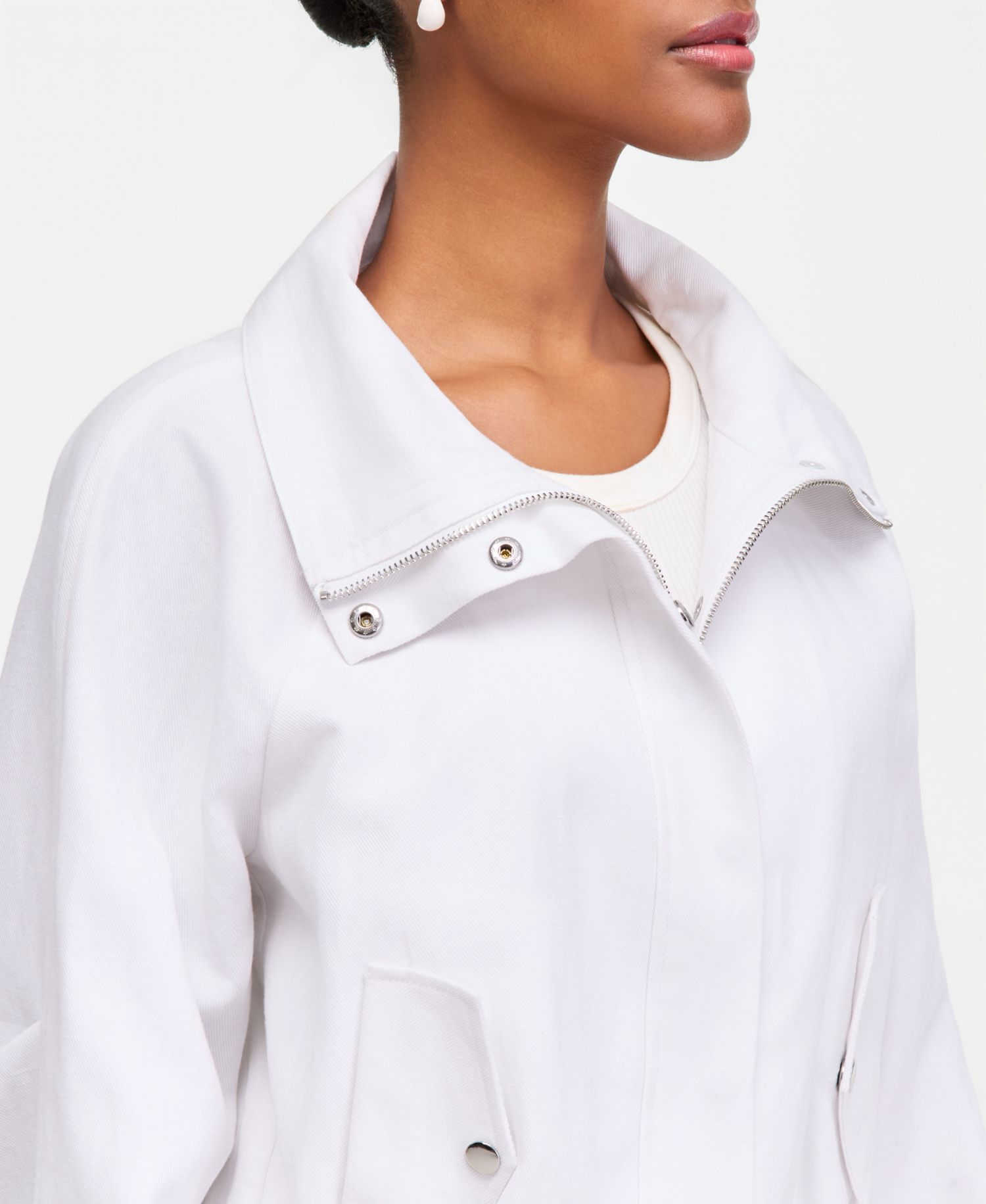 Women's Linen-Blend Utility Jacket