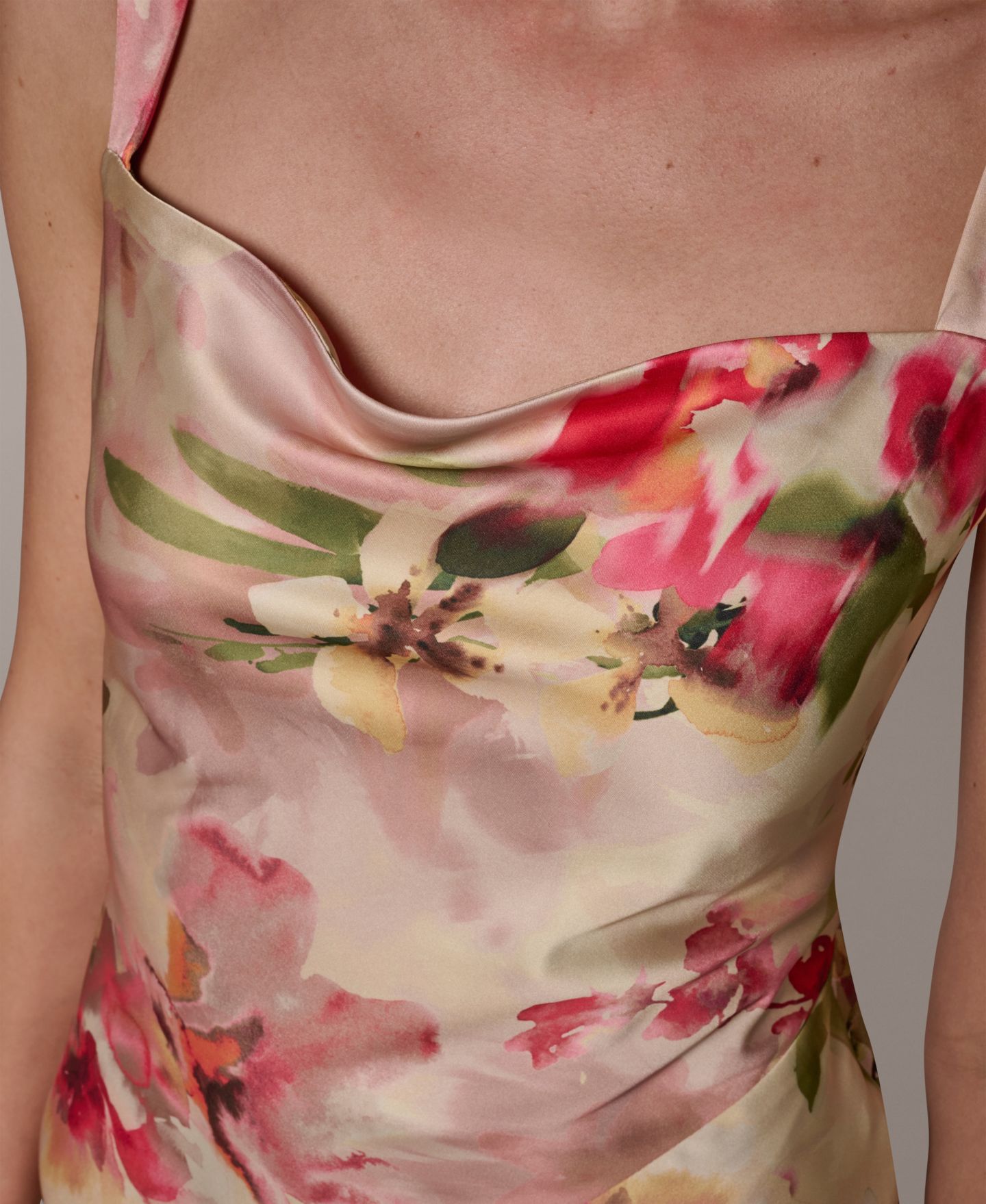 Женское платье Donna Karan New York Petite Floral-Print Midi — фото 7