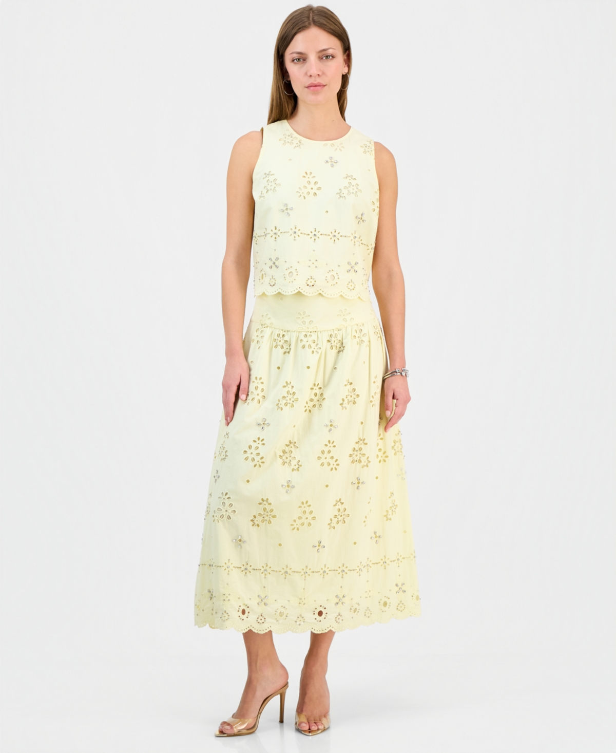 I.n.c. International Concepts Petite Embellished Midi Skirt, Macy's Exclusive