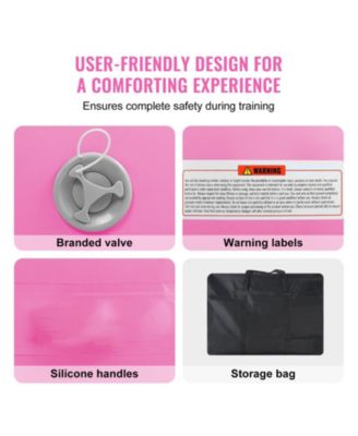 2-Piece Inflatable Gymnastics Air Mat Set with Air Roller and Pump