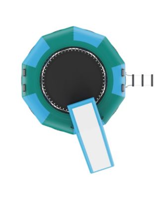 Inflatable Water Bouncer with Slide, Ladder and Air Pump