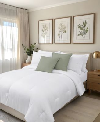 Faux Linen Plush 2-Pack Decorative Pillow Set, 20" x 20"