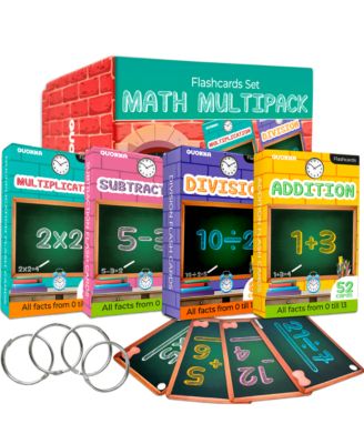 Math Flash Cards for Kids Ages 4-8 - Addition and Subtraction, Multiplication and Division Games for Kids 5-7