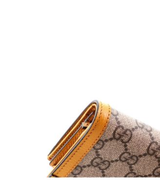 GG Marmont Bifold Card Holder Printed GG Coated Canvas