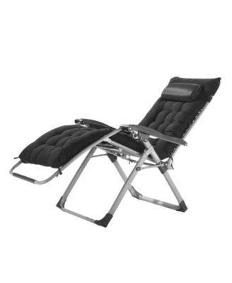 Zero Gravity Reclining Lounge Chair with Cushion and Headrest