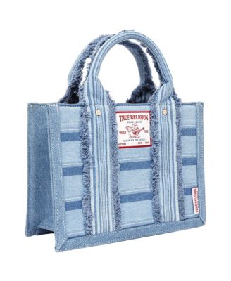 Multi-Stripe Modern Tote with Removable Crossbody Strap