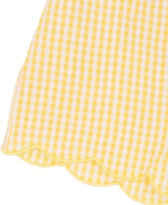 Baby Girls' Striped Seersucker Top and Elastic Waistband Shorts, 2-Piece Set